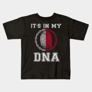 Malta  It's In My DNA - Gift for Maltese From Malta Kids T-Shirt